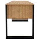 Ver imagem 5 de Mesa para Escritório com Armário Lateral 160 Cm Amêndoa/preto