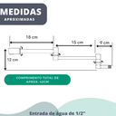 Ver imagem 3 de Torneira de Parede Modelo Articulavél Cor Cromada Brilhante para Cozinha Banheiro Lavanderia com Gir