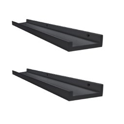 Prateleira Porta Temperos e Condimentos Preto 2 peça - 1