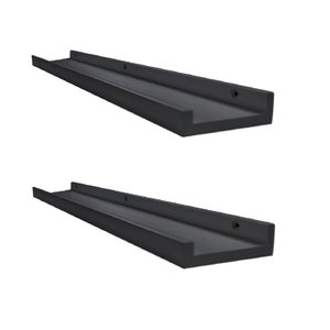 Prateleira Porta Temperos e Condimentos Preto 2 peça
