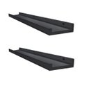 Ver imagem 1 de Prateleira Porta Temperos e Condimentos Preto 2 peça