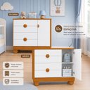 Ver imagem 5 de Cômoda Sapateira Infantil Apolo 4 Gavetas 1 Porta para Bebê