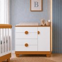 Ver imagem 7 de Cômoda Sapateira Infantil Apolo 4 Gavetas 1 Porta para Bebê