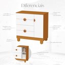 Ver imagem 6 de Cômoda Sapateira Infantil Apolo 4 Gavetas 1 Porta para Bebê