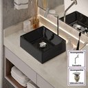 Ver imagem 2 de Kit Cuba Tulipa Sobrepor com Torneira DL08 e Valvula Click Preto