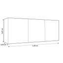 Ver imagem 3 de Armário Aéreo 3 Portas 120cm Evidencia Cor Branco Cinamomo