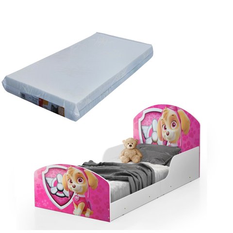 Mini Cama Adesivada Infantil 100%mdf Sky com Colchão Incluso