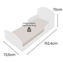 Ver imagem 5 de Mini Cama Adesivada Infantil 100%mdf Sky com Colchão Incluso