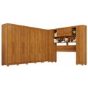 Ver imagem 1 de Guarda-Roupa Casal Modulado Portofino 13 Portas 4 Gavetas com Pés Cinamomo - Pnr Móveis