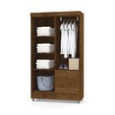 Ver imagem 3 de Guarda Roupa Solteiro 4 Portas 102 Cm Rio Plus Imbuia - Pallazio