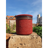Vaso de Barro Areia Terrilho 16cm:Vermelho - 5