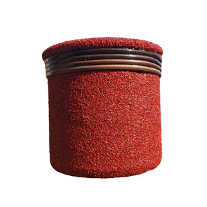 Vaso de Barro Areia Terrilho 16cm:Vermelho