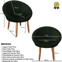 Ver imagem 3 de Poltrona Decor para Sala de Estar Espaço Gourmet Tecido Veludo Estrutura Resistente Suporta 120kg