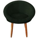 Ver imagem 4 de Poltrona Decor para Sala de Estar Espaço Gourmet Tecido Veludo Estrutura Resistente Suporta 120kg
