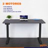 Mesa Elétrica Motor Duplo com Regulagem de Altura Tampo Imita Couro 120x80cm - Wp Connect - 3