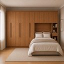 Ver imagem 1 de Guarda Roupa Casal Safira Linear 11 Portas 10 Gavetas MDF Corrediças Telescópicas Cumaru