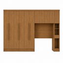 Ver imagem 5 de Guarda Roupa Casal Safira Linear 11 Portas 10 Gavetas MDF Corrediças Telescópicas Cumaru