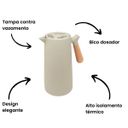 Ver imagem 2 de Garrafa Termica C/cabo de Madeira New Nordica Menta 1l Wolff