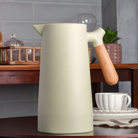 Garrafa Termica C/cabo de Madeira New Nordica Menta 1l Wolff