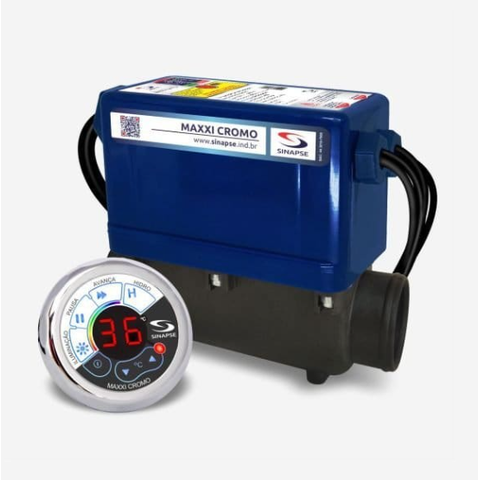 Aquecedor Sinapse para Banheira de Hidromassagem Maxxi Cromo 5000w/127v C/2 Spots Cromados