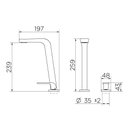 Ver imagem 2 de Torneira Misturador Monocomando Docol Vougan 90008846006 de Bancada Cromada