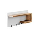 Ver imagem 3 de Porta Chaves Nero Organizador Decoração Casa Branco e Freijó