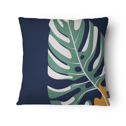 Kit 3 Capas de Almofada 43x43cm Microfibra Floral Monstera