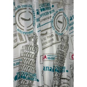 Cortina para Box Poliéster 198cm X 180cm Uzoo America