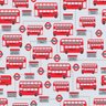 Papel de Parede Adesivo Ônibus Vermelho 349 0,58x2,5M - 1