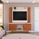 Ver imagem 2 de Painel Trend com Rack Bancada Flat Dj Móveis para Tvs de até 65 Polegadas