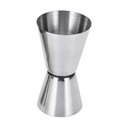 Ver imagem 2 de Kit 2 Dosador Duplo Inox Medidor Bebida Drink Bar 25/50ml