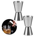 Ver imagem 1 de Kit 2 Dosador Duplo Inox Medidor Bebida Drink Bar 25/50ml