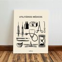 Ver imagem 4 de Kit 3 Quadro Decorativo Medicina Minimalista Consultório 28x20cm