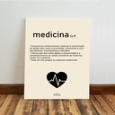 Ver imagem 6 de Kit 3 Quadro Decorativo Medicina Minimalista Consultório 28x20cm