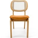 Ver imagem 5 de Kit 5 Cadeiras para Sala de Jantar Estofada e Tela Mariah L02 Couríssimo Whisky