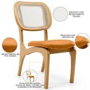 Ver imagem 7 de Kit 5 Cadeiras para Sala de Jantar Estofada e Tela Mariah L02 Couríssimo Whisky