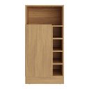 Ver imagem 2 de Bar Bancada com Adega e 1 Porta Multimóveis Mp1062 Madeirado