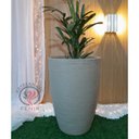 Ver imagem 1 de Vaso Decorativo para Plantas Coluna Redonda Tamanho PP:Bege