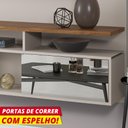 Ver mais imagens de Painel Para Tv Supreme Porta Com Espelho Off White / Imbuia