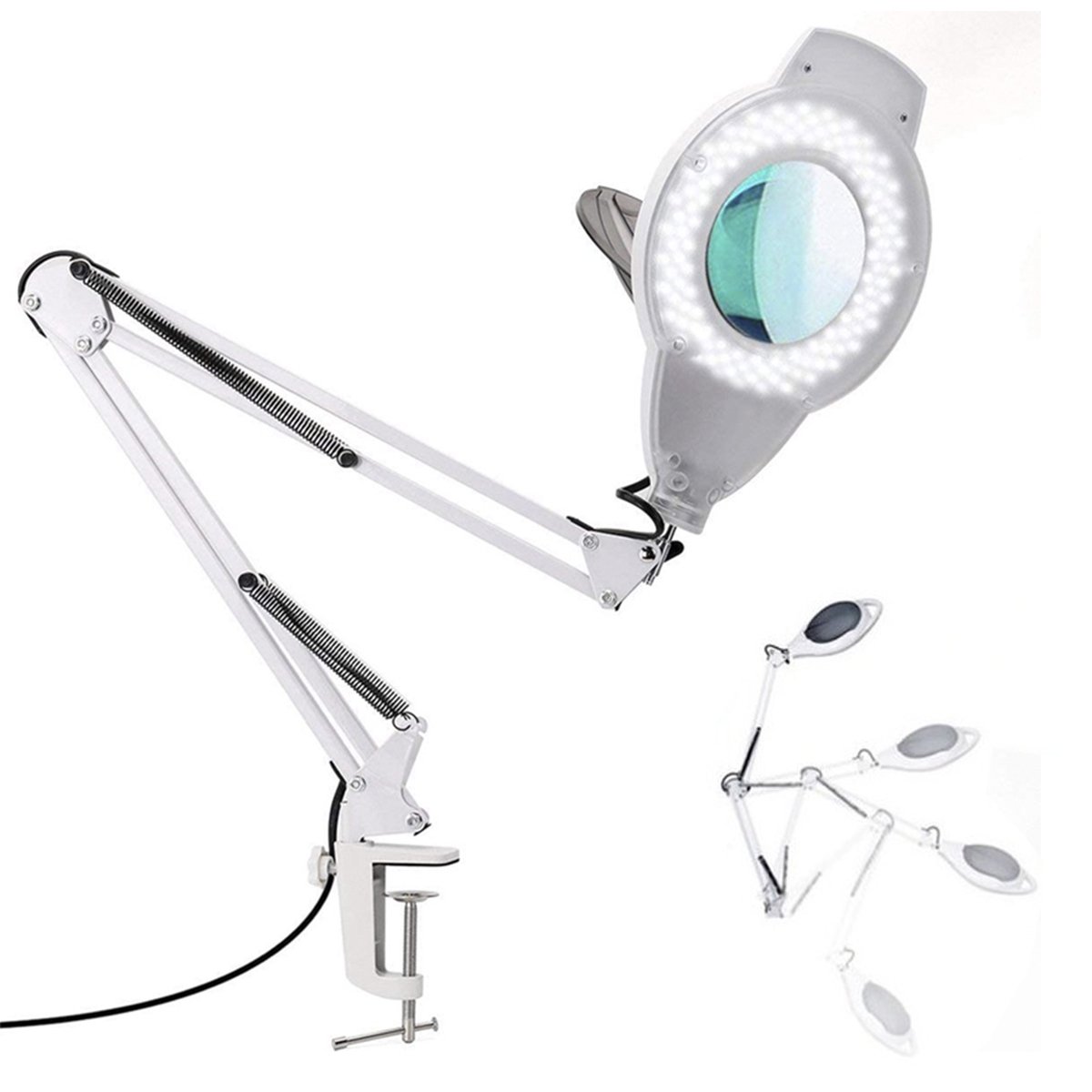 Lupa Luminaria Estetica Dentista Salao Cosmetologia Profissional Led Zoom Limpeza de Pele Flexivel G