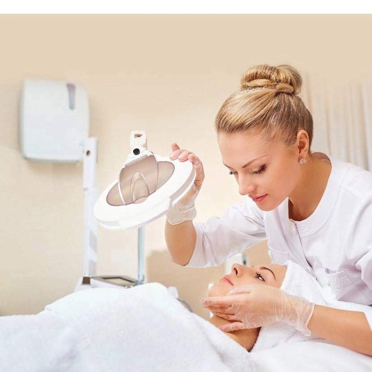 Lupa Luminaria Estetica Dentista Salao Cosmetologia Profissional Led Zoom Limpeza de Pele Flexivel G - 2