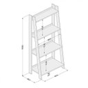 Ver imagem 7 de Conjunto 2 Peças Escrivaninha Cavalete com Estante Delta Branca