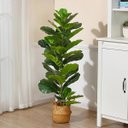 Ver imagem 1 de Planta Artificial Ficus Lyrata Planta Decoração Sala 1.00m, Plantas Artificiais para Decoração.