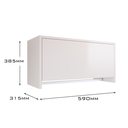 Ver imagem 5 de Armário Multiuso Suspenso com Cabideiro Delta:off White