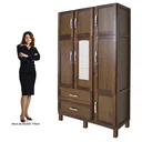 Ver imagem 4 de Guarda-Roupa Solteiro 7 Portas 2 Gavetas Fortaleza