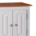 Ver imagem 3 de Gabinete para Banheiro 2 Portas com Espelheira Dália 3057 - Off White/imbuia Glazer