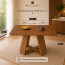 Ver imagem 3 de Mesa Retangular de Cozinha e Sala de Jantar 120cm 4 Lugares