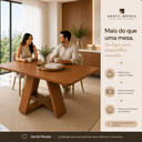 Ver imagem 4 de Mesa Retangular de Cozinha e Sala de Jantar 120cm 4 Lugares