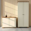 Ver imagem 1 de Kit 2 Peças Armários Multiuso Pés e Tampo em Madeira Maciça Ananda CabeCasa MadeiraOriginals