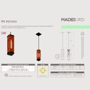 Ver imagem 6 de Luminária Pendente Indiana Moderno em Madeira com Lâmpada T30